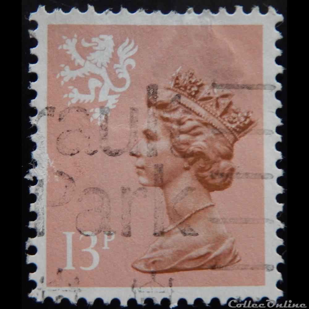 timbre europe royaume uni 01151 reine elisabeth ii 13p de 1984