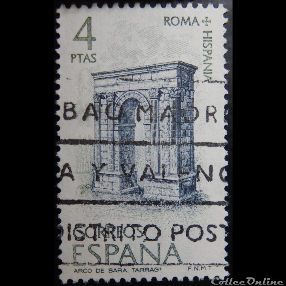 Espagne 01842 Arc de Bara, Tarragona 4Ptas de 1974 timbre europe espagne 01842 arc de bara tarragona 4ptas de 1974