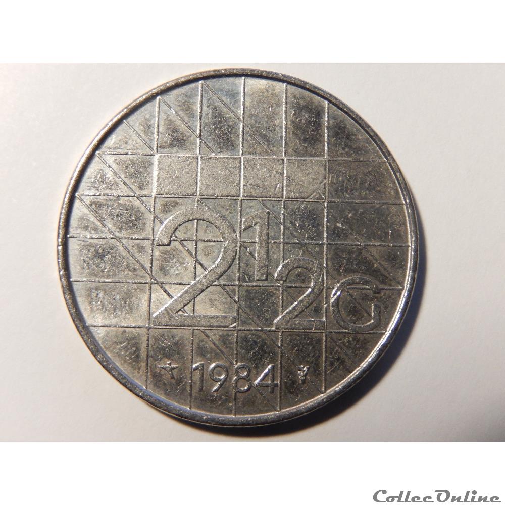 Pays-Bas, 2.5 gulden de 1984 monnaie monde pays bas 2 5 gulden de 1984