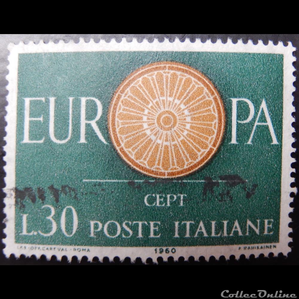 Italie 00822 Europa CEPT 30 lires de 1960 timbre europe italie 00822 europa cept 30 lires de 1960