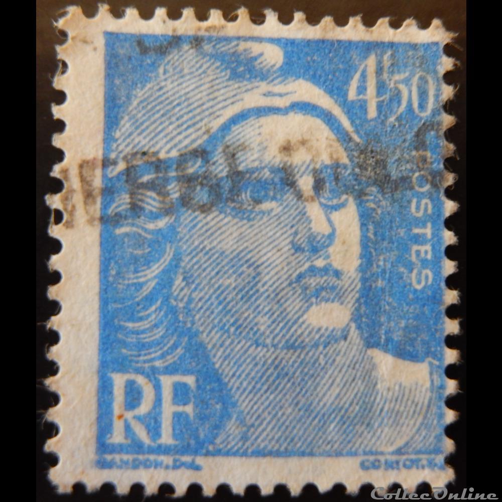 00718A Marianne de Gandon 4 F 50 bleu timbre france 00718a marianne de gandon 4 f 50 bleu