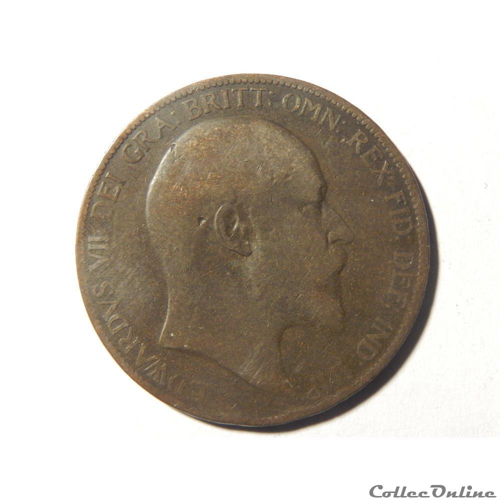 monnaie monde royaume uni 1 penny de 1904