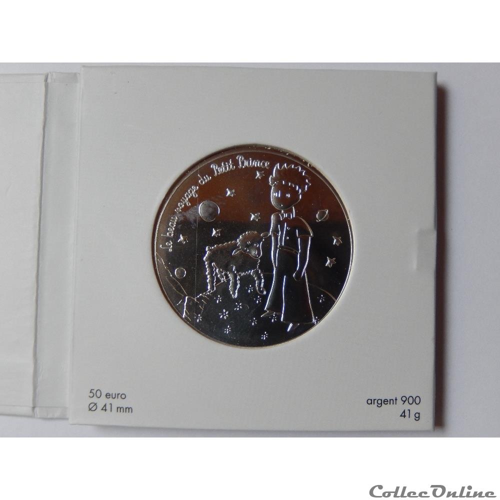 50 euros, Le Petit Prince et le mouton 2016 3 monnaie france moderne 50 euros le petit prince et le mouton 2016