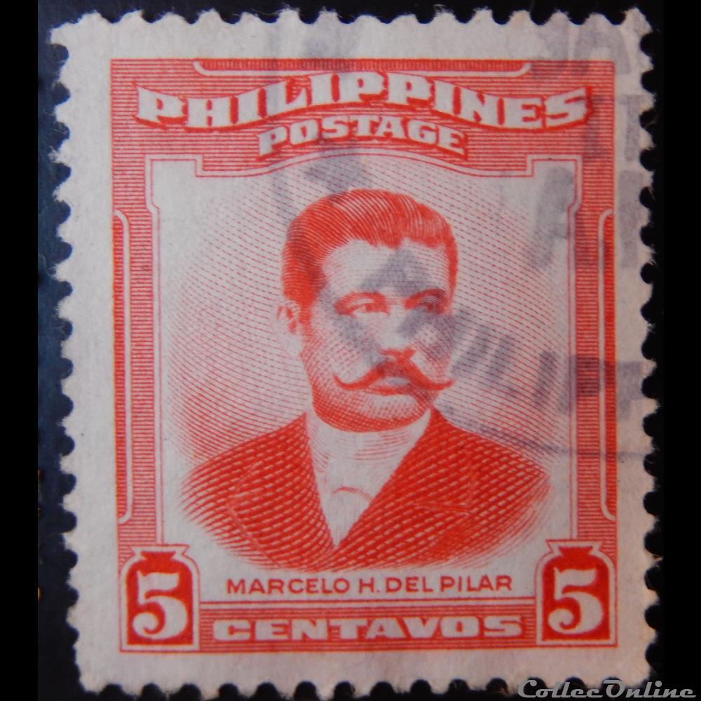 Philippines 00399 Marcelo H. del Pilar 5c de 1952 timbre asie philippines 00399 marcelo h del pilar 5c de 1952