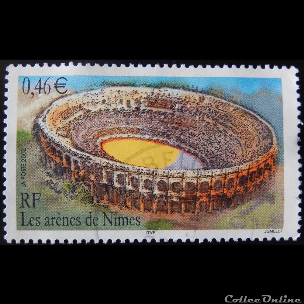 03470 Les arène de Nîmes 0.46€ de 2002 4 timbre france 03470 les arene de nimes 0 46 de 2002