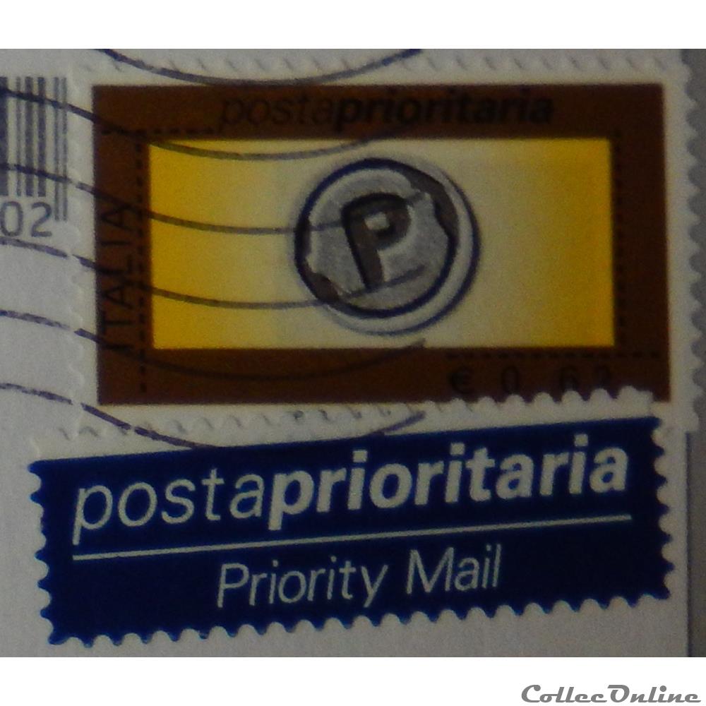 Italie 02814 courrier prioritaire 0.62€ de 2005 timbre europe italie 02814 courrier prioritaire 0 62 de 2005