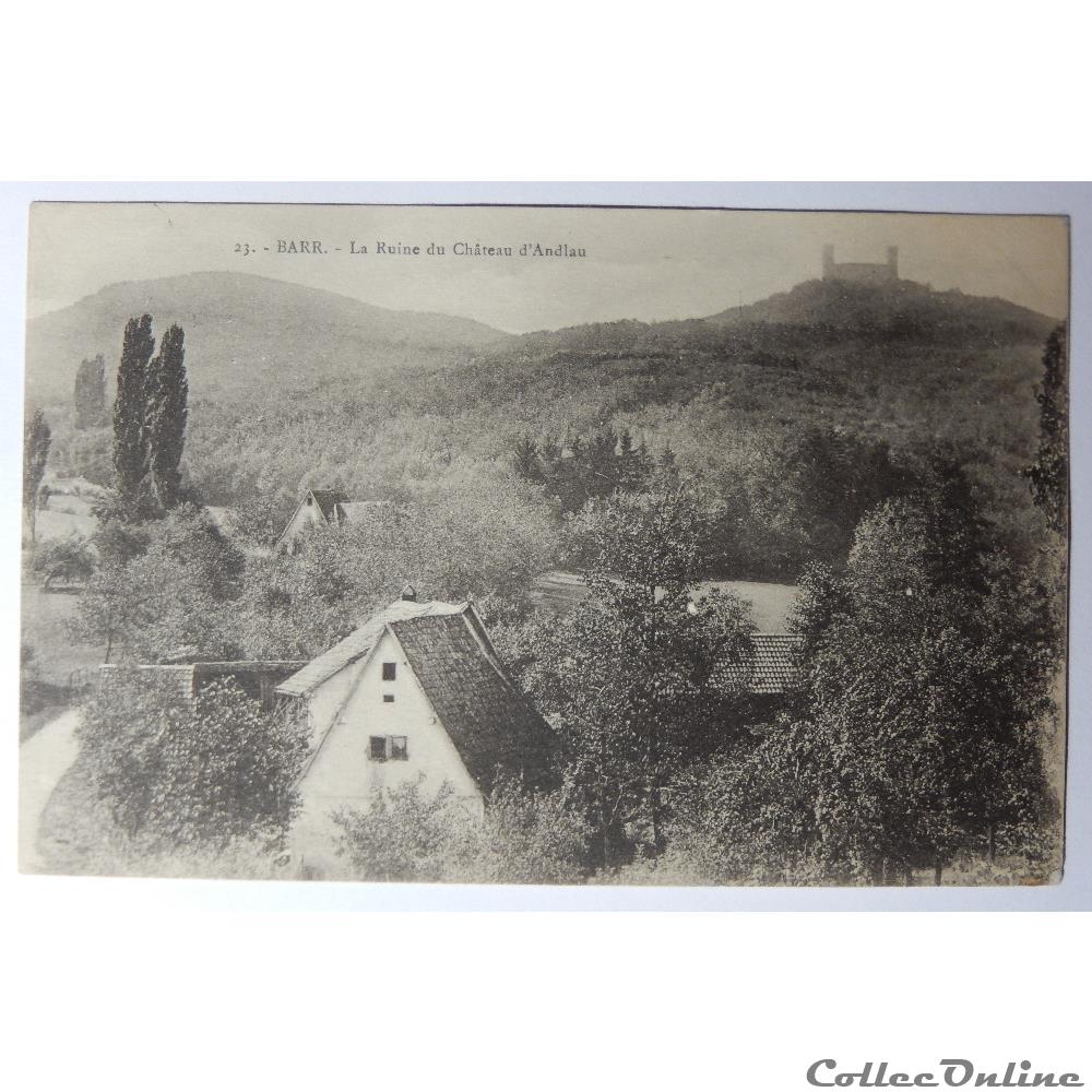 carte postale france alsace cpa de barr la ruine du chateau andlau bas rhin