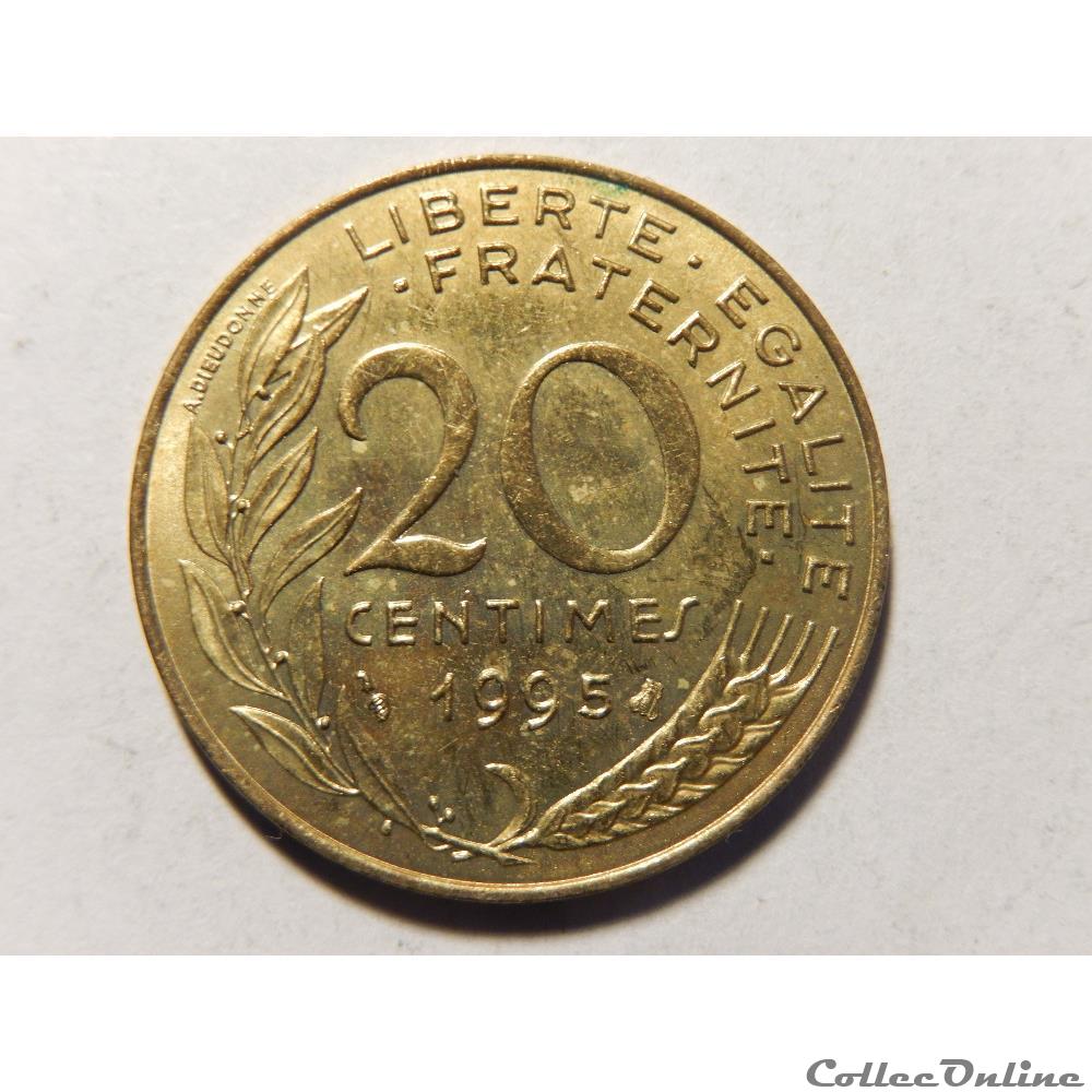 20 centimes Marianne 1995 monnaie france moderne 20 centimes marianne 1995