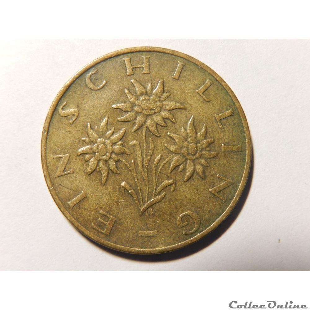 Autriche, 1 Schilling 1971 3 monnaie monde autriche 1 schilling 1971