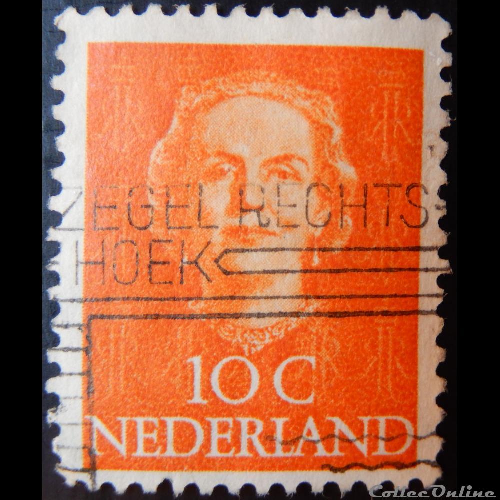 Pays-Bas 00513 reine Juliana 10c de 1949 timbre europe pays bas 00513 reine juliana 10c de 1949