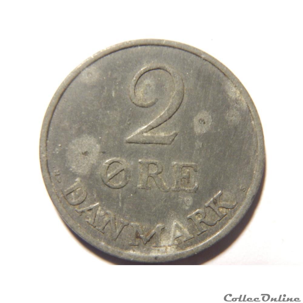 Danemark, 2 ore de 1951 monnaie monde danemark 2 ore de 1951