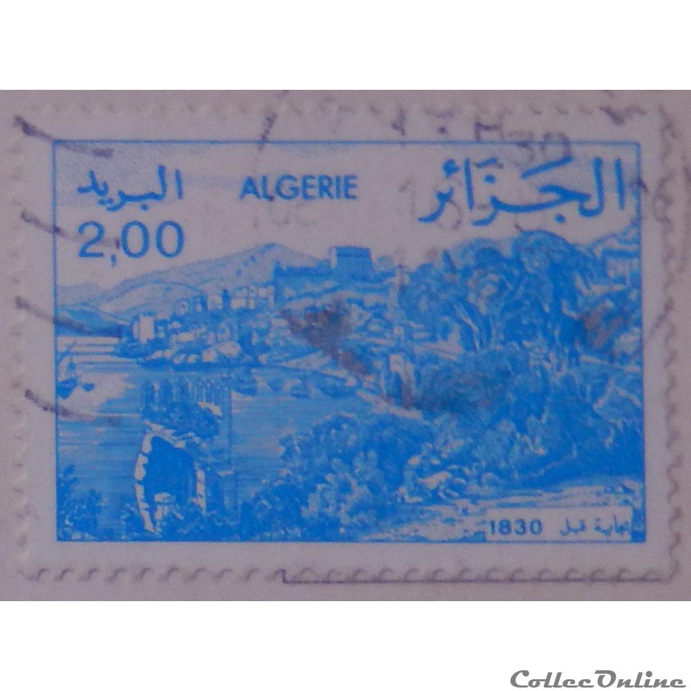 timbre afrique algerie 00803 vue de bejaia en 1830 2 00d de 1984