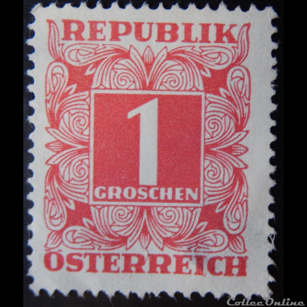 Autriche T0228 chiffre 1g de 1949 timbre europe autriche t0228 chiffre 1g de 1949