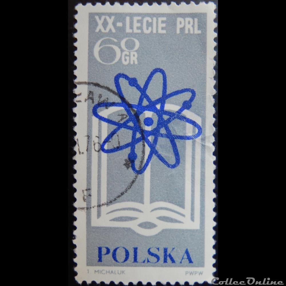 timbre europe pologne 01369 20eme anniversaire de la republique polonaise 60gr de 1964