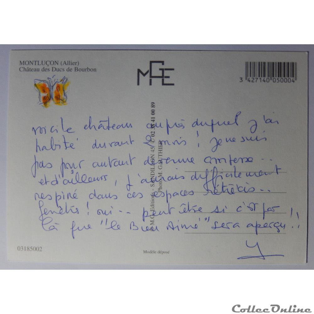 CP de l'Allier, Montluçon, château des Ducs de Bourbon carte postale france auvergne cp de allier montlucon chateau des ducs de bourbon