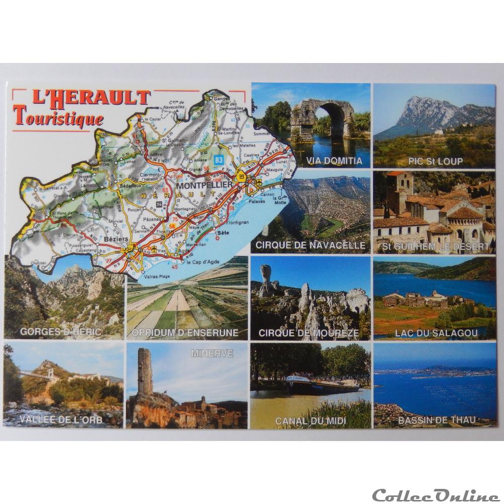 CP de l'Hérault carte postale france languedoc roussillon cp de herault