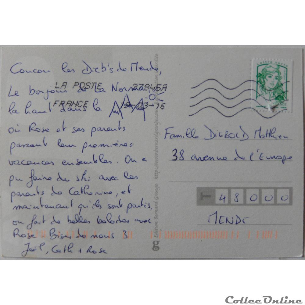 CP Paysage, montagne enneigée carte postale europe aquitaine cp paysage montagne enneigee