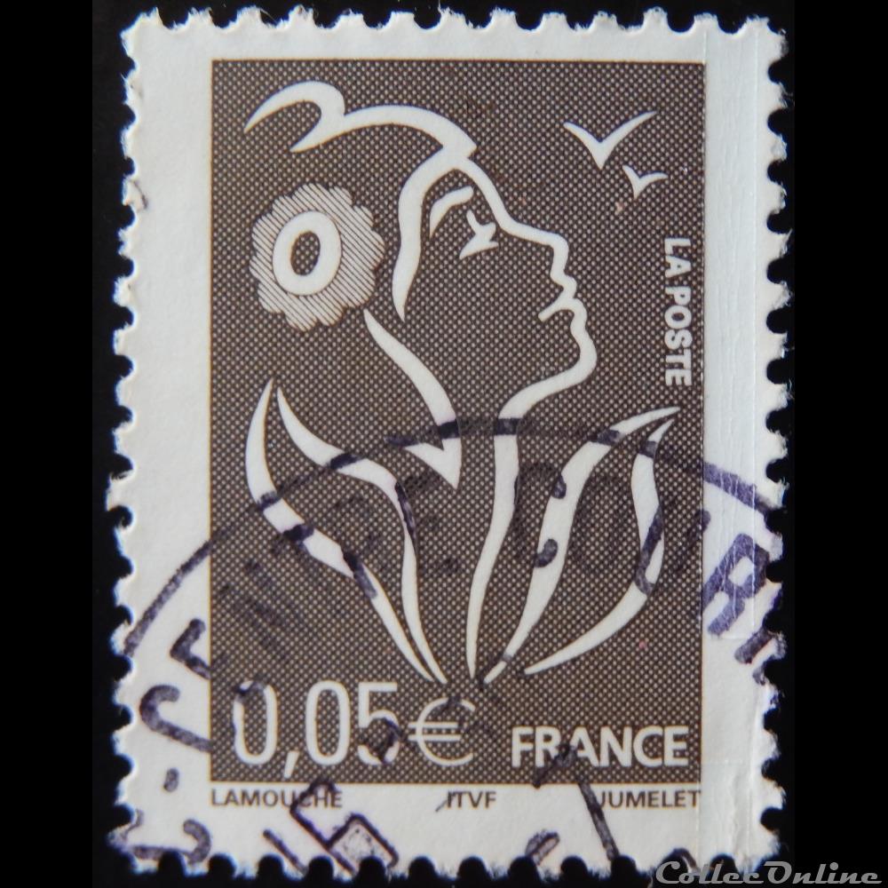 timbre france 03754 la marianne de lamouche bistre 0 05