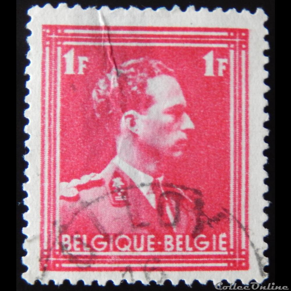 Belgique 00428 roi Léopold III 1F de 1936 timbre europe belgique 00428 roi leopold iii 1f de 1936