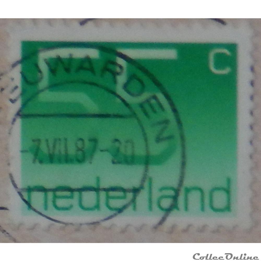 Pays-Bas 01153 chiffre 55c de 1981 timbre europe pays bas 01153 chiffre 55c de 1981