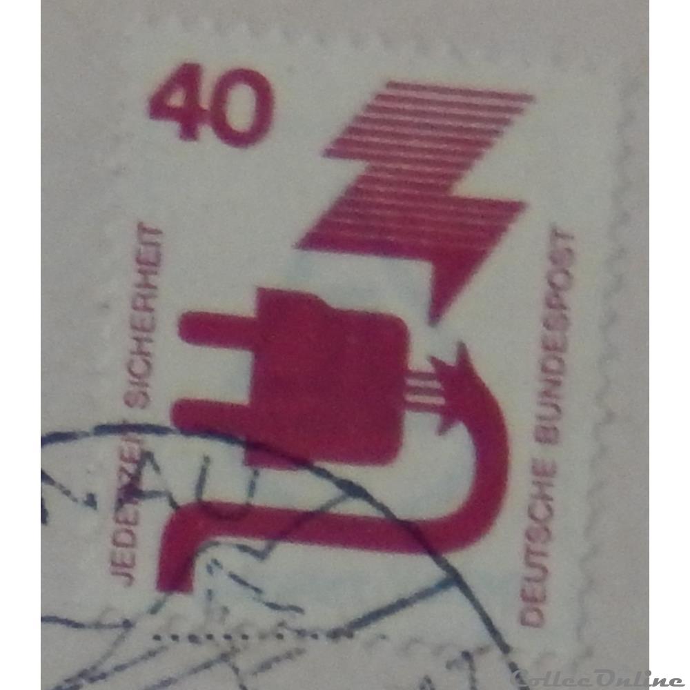 Allemagne RFA 00575 prévention des accidents 40pf de 1972 3 timbre europe allemagne rfa 00575 prevention des accidents 40pf de 1972