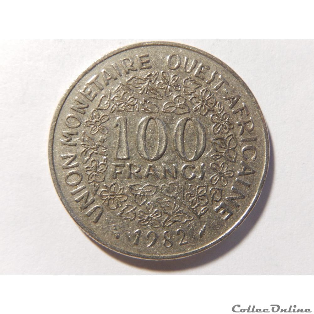100 francs de 1982 monnaie monde burkina faso 100 francs de 1982
