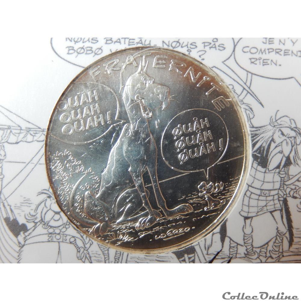10 euros, Astérix et la fraternité Danois 2015 monnaie france moderne 10 euros asterix et la fraternite danois 2015