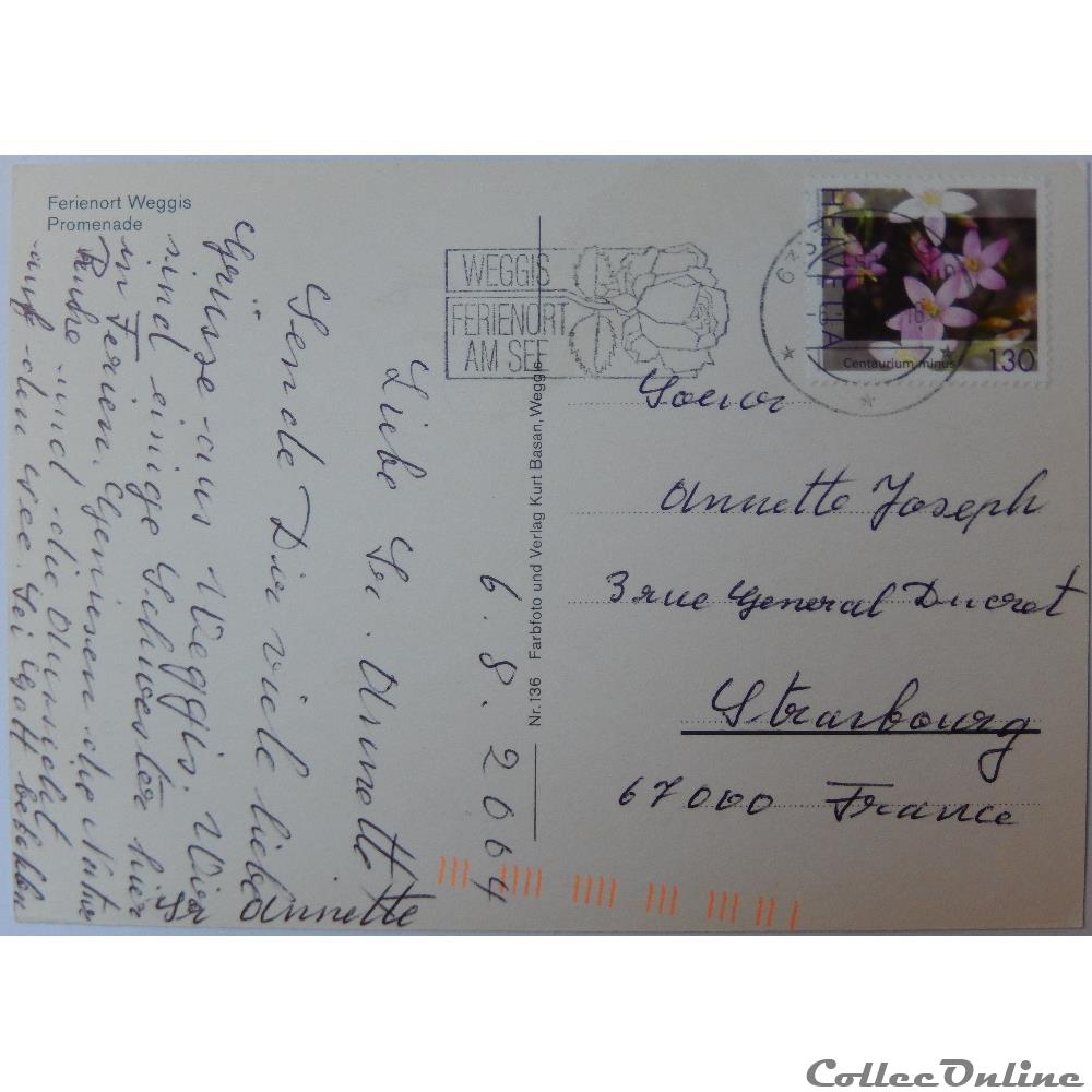 CP de Suisse, Lucerne, Weggis carte postale europe outre mer cp de suisse lucerne weggis
