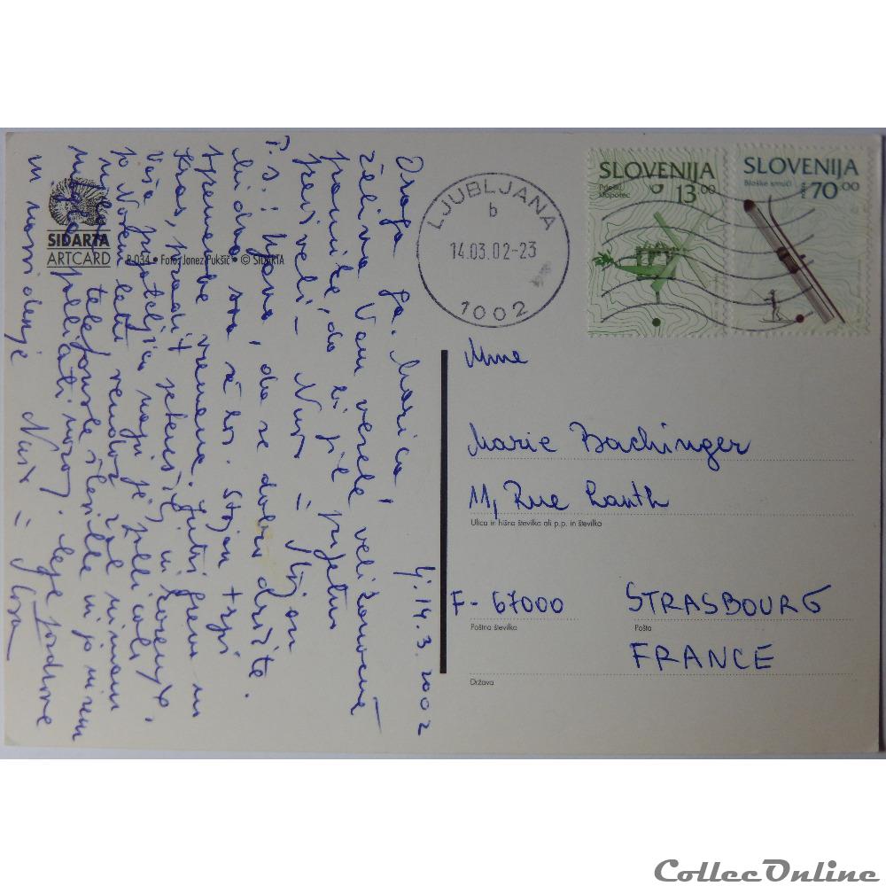 CP Heureuses vacances de Pâques (Slovene) carte postale europe rhone alpe cp heureuses vacances de paques slovene