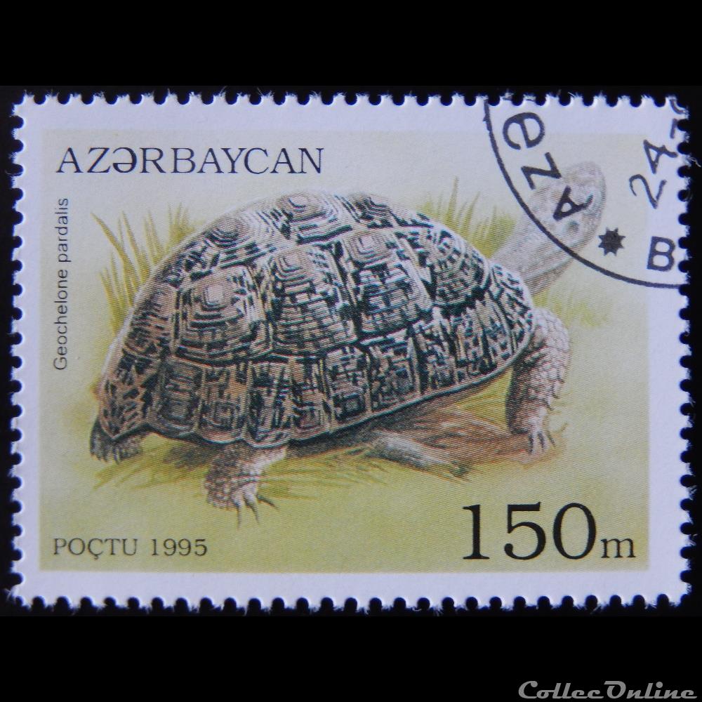 Azerbaïdjan 00217 Tortue léopard 150m de 1995 - Stamps - Asie