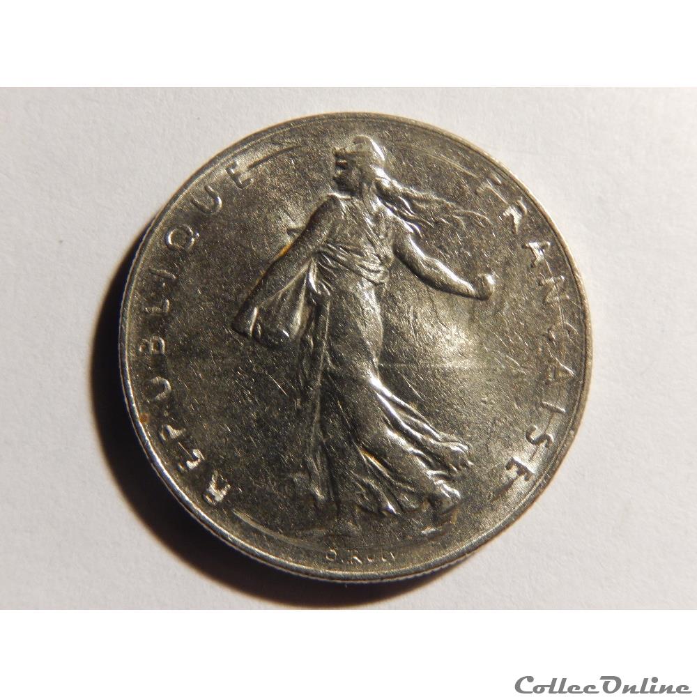 monnaie france moderne 1 franc semeuse 1975