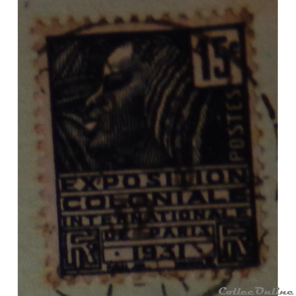 00270 exposition coloniale 15c de 1930 timbre france 00270 exposition coloniale 15c de 1930