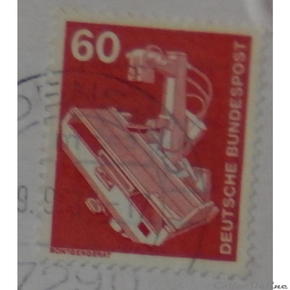 Allemagne RFA 00833 appareil à rayons X 60pf de 1978 timbre europe allemagne rfa 00833 appareil a rayons x 60pf de 1978