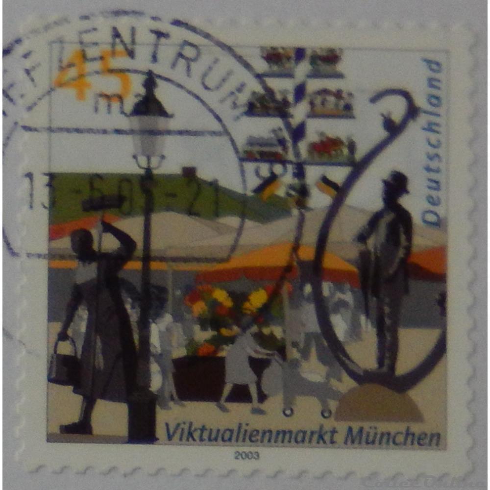 Allemagne RFA 02182 marché alimentaire de München 45c de 2003 3 timbre europe allemagne rfa 02182 marche alimentaire de munchen 45c de 2003