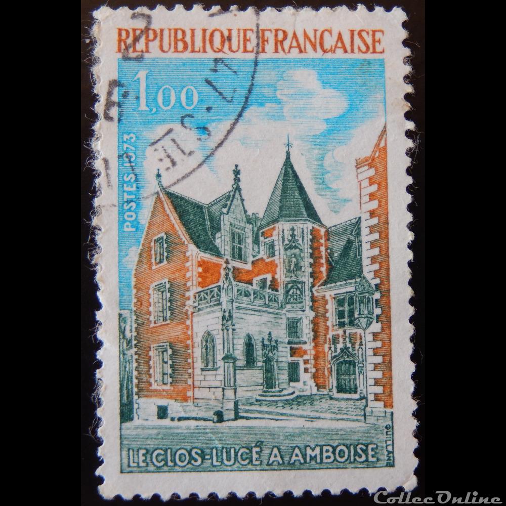 01759 Le Clos-Lucé à Amboise 1F timbre france 01759 le clos luce a amboise 1f