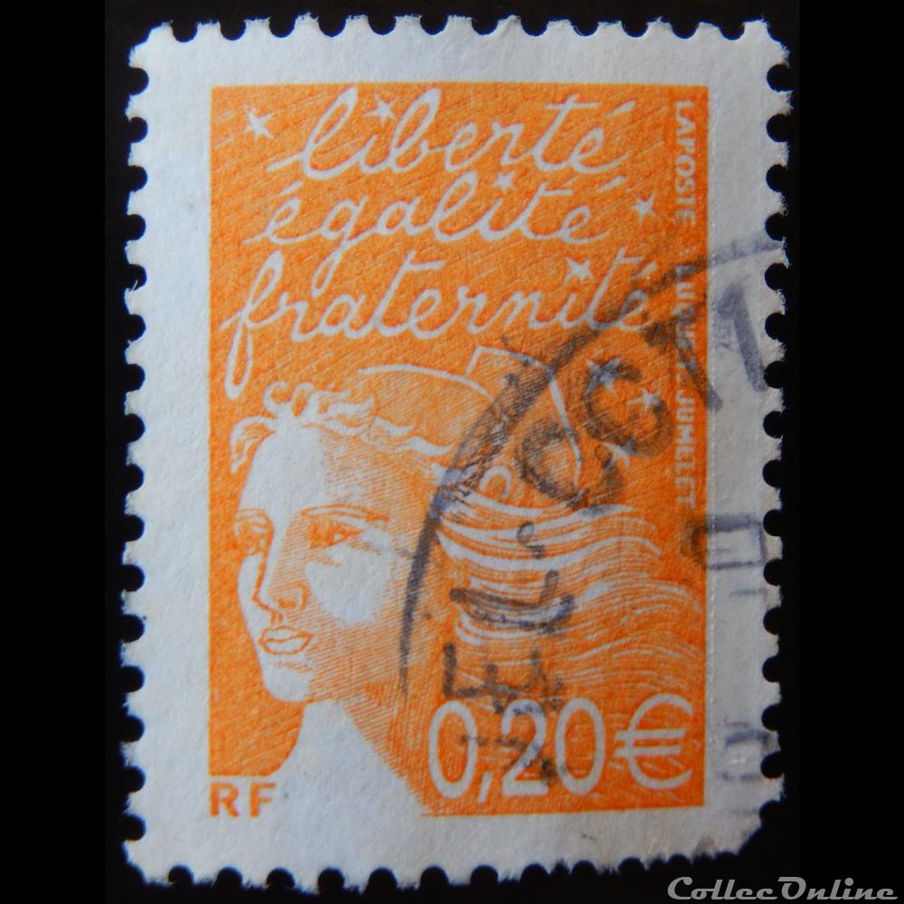 03447 Marianne de Luquet 0,20 € orange 3 timbre france 03447 marianne de luquet 0 20 orange