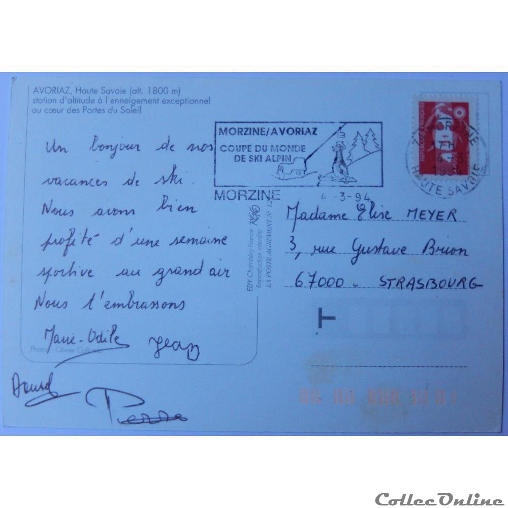 carte postale france rhone alpe cp de haute savoie avoriaz