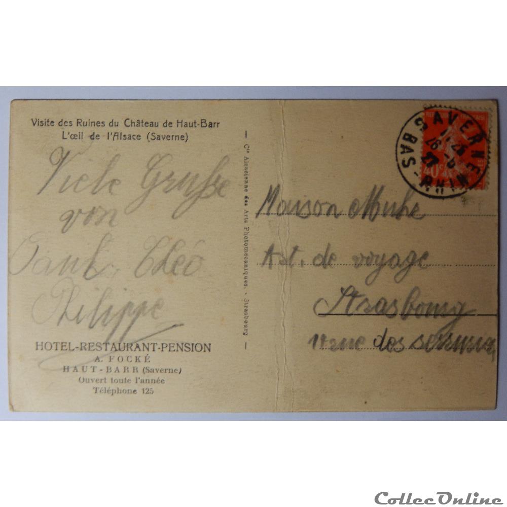 CPA du Haut-Barr, l'Hôtel, Bas-Rhin carte postale france alsace cpa du haut barr hotel bas rhin