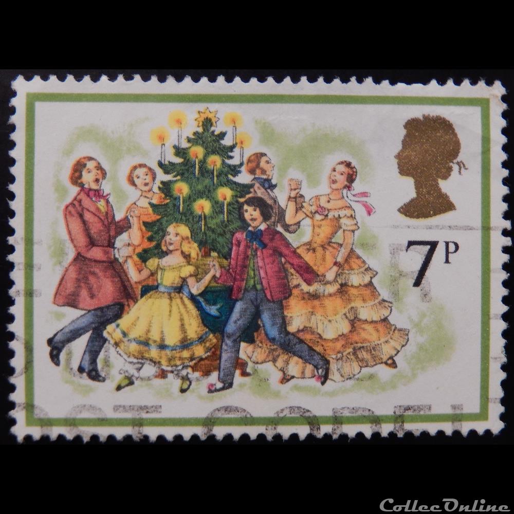 Royaume-Uni 00876 noël 7p de 1978 timbre europe royaume uni 00876 noel 7p de 1978