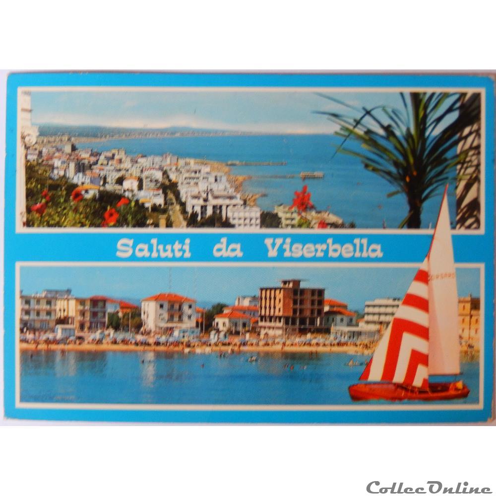 carte postale europe languedoc roussillon cpa italie emilie romagne viserbella