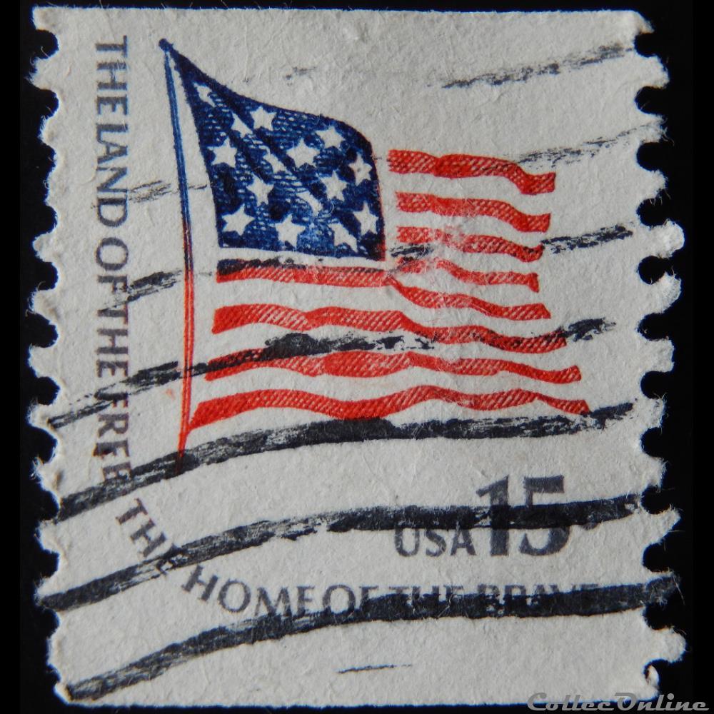 Etats Unis 01204A drapeau 15c de 1978 timbre amerique etats unis 01204a drapeau 15c de 1978