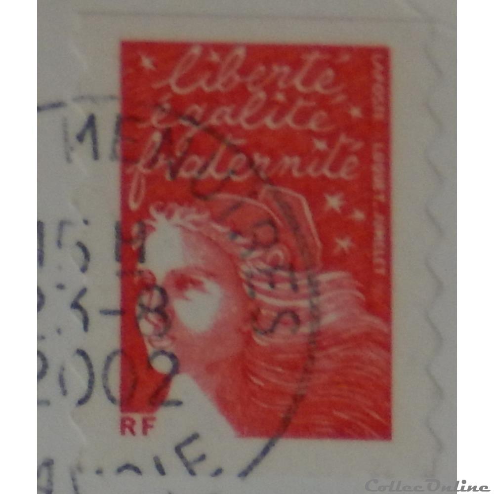 AA00030 Marianne de Luquet rouge sans valeur de 2001 3 timbre france aa00030 marianne de luquet rouge sans valeur de 2001