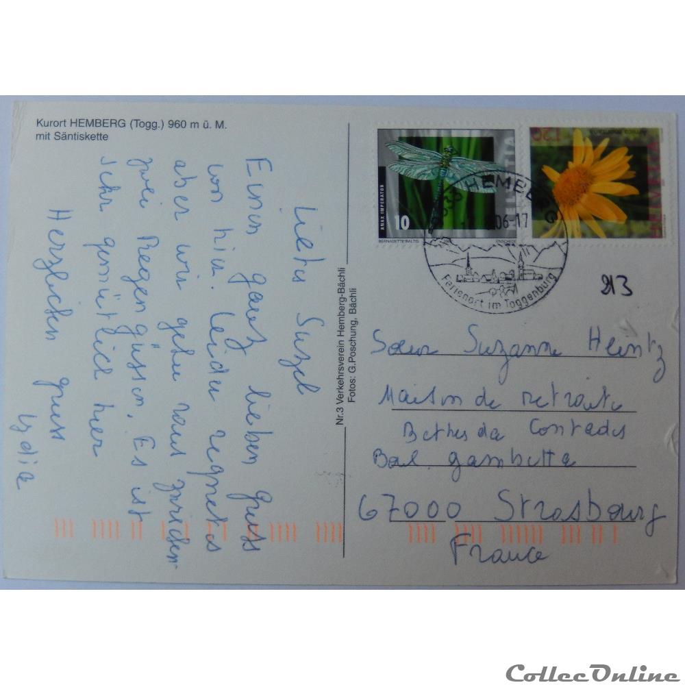carte postale europe provence cote azur cp de suisse saint gall hemberg
