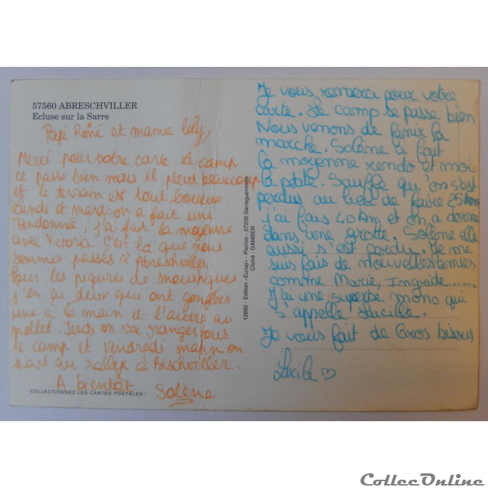 CP de Moselle, Abreschviller carte postale france lorraine cp de moselle abreschviller
