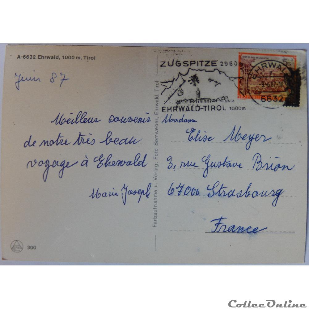 CP d'Autriche, Tirol, Ehrwald carte postale europe provence cote azur cp autriche tirol ehrwald