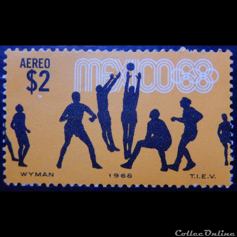 timbre amerique mexique pa0289 jo de mexico 2 de 1968
