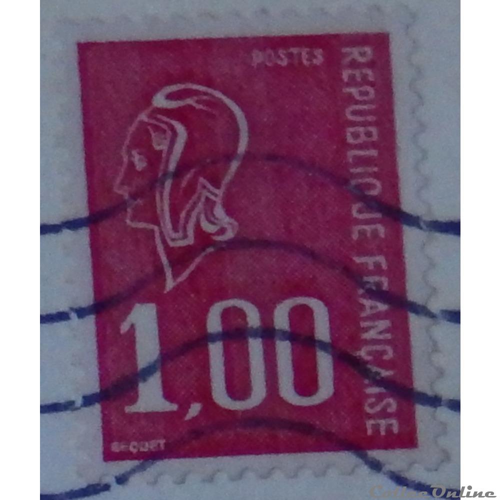 01892 Marianne de Béquet - 1F rouge de 1976 timbre france 01892 marianne de bequet 1f rouge de 1976