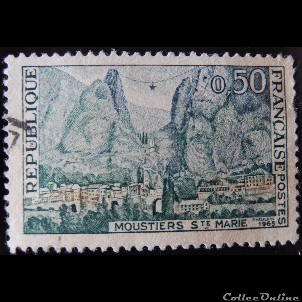 01436 Moustiers Sainte Marie 0.50F de 1965 timbre france 01436 moustiers sainte marie 0 50f de 1965