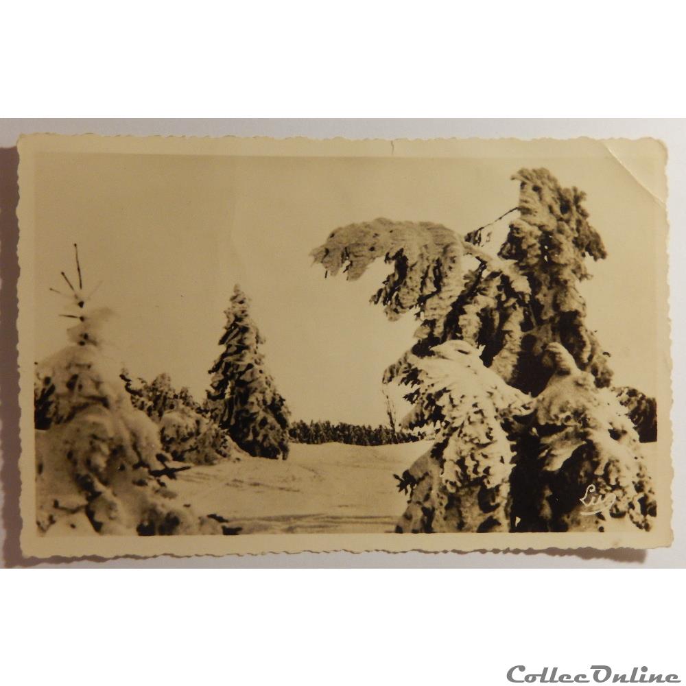 carte postale france alsace cpa du champ du feu en hiver bas rhin