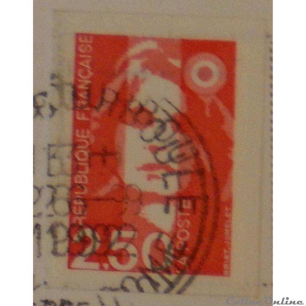 AA00003 Marianne de Briat rouge 2.50F de 1991 3 timbre france aa00003 marianne de briat rouge 2 50f de 1991